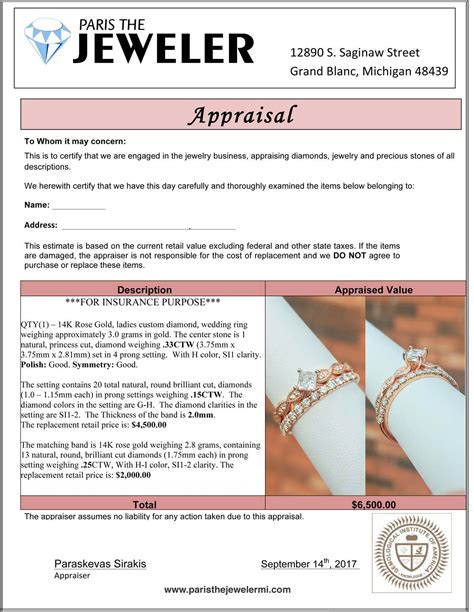 jewelry appraisal grande prairie